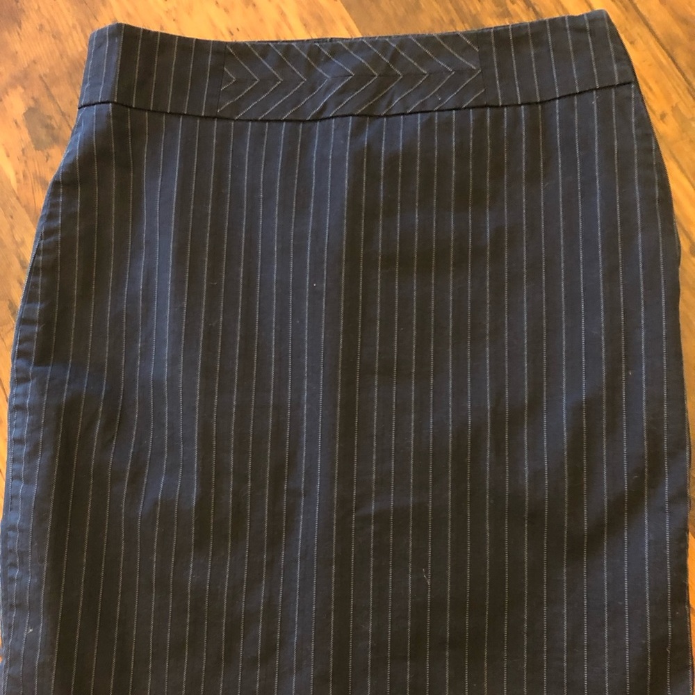 Mexx navy pin striped pencil skirt